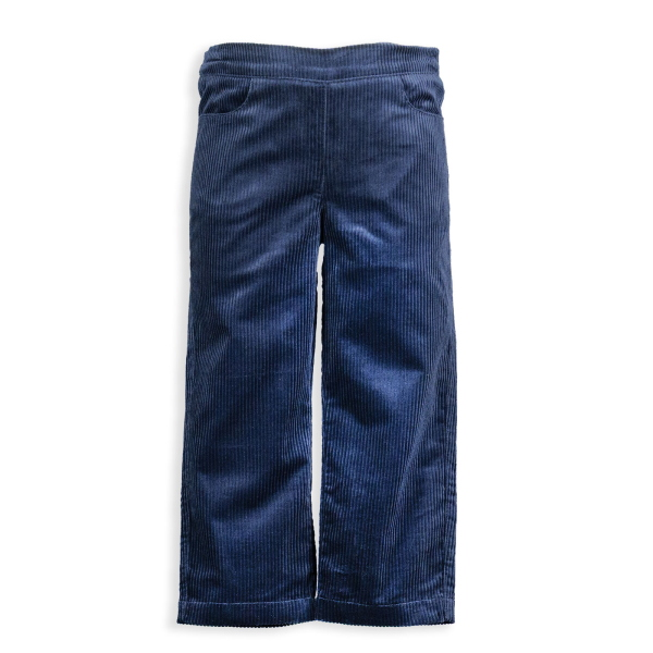 Pantalone in velluto coste foderato con elastico regolabile in vita - PettiRosso
