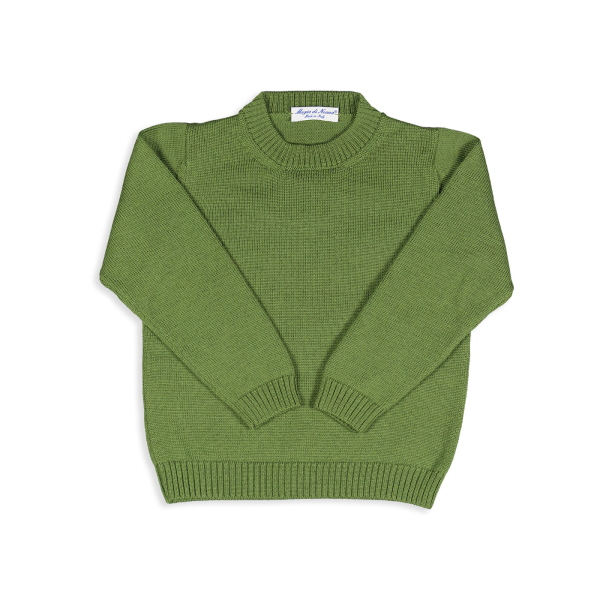 MAGIA DI NONNA-Pullover a girocollo lana merinos